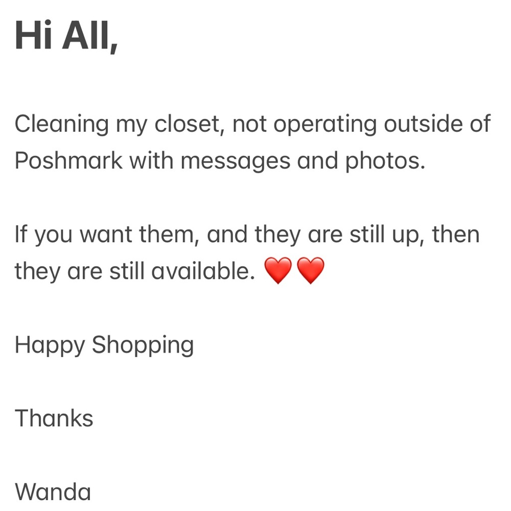 Poshmark Seller Notice